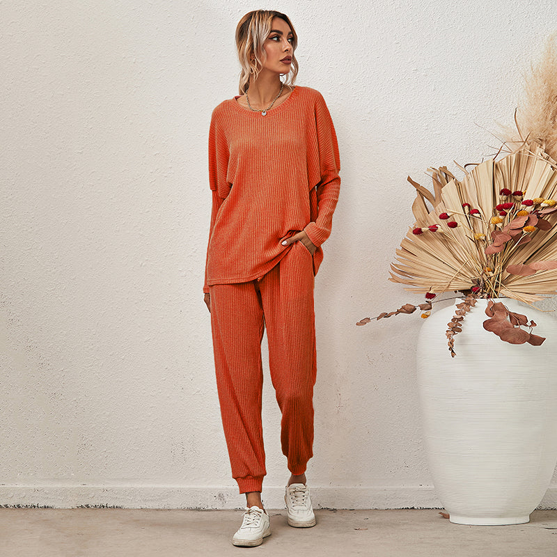 Loose Long Sleeve & Pants Lounge Set