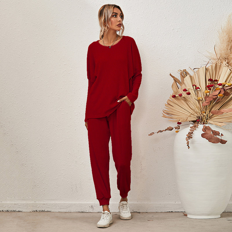 Loose Long Sleeve & Pants Lounge Set