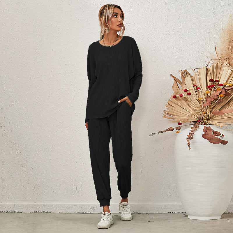 Loose Long Sleeve & Pants Lounge Set