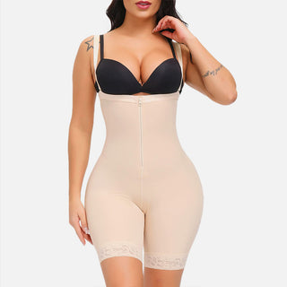 Firm Tummy Compression Bodysuit With Butt Lifter