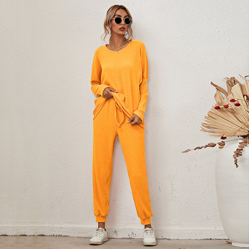 Loose Long Sleeve & Pants Lounge Set