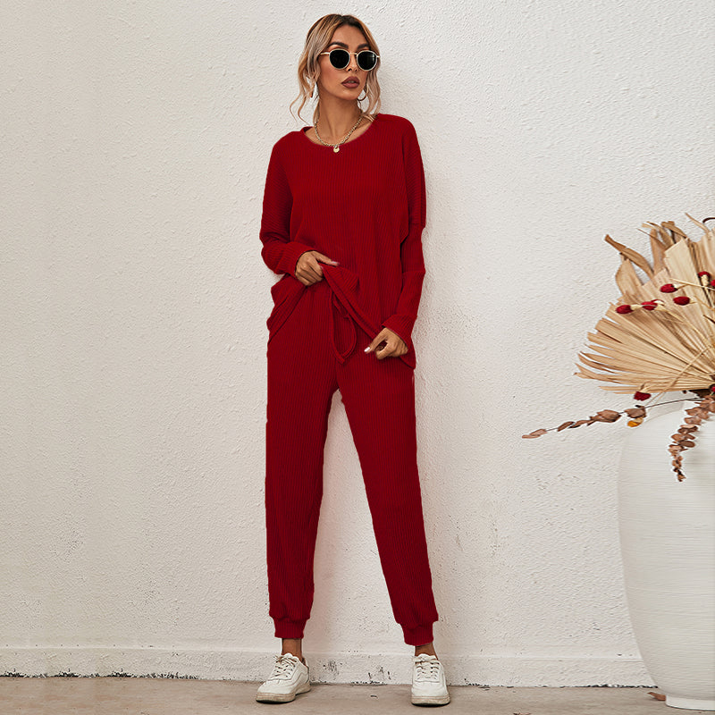 Loose Long Sleeve & Pants Lounge Set