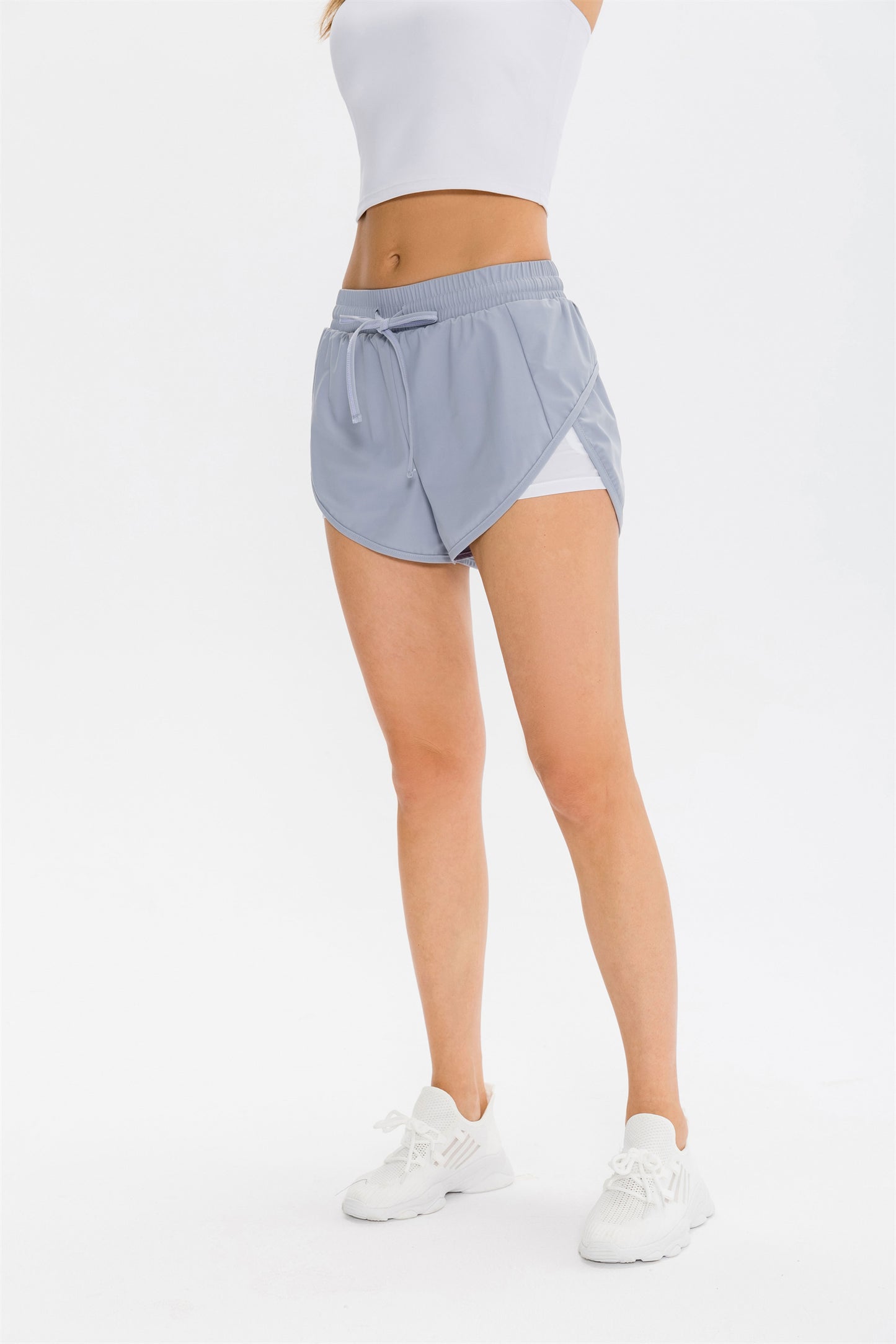 Drawstring 2-in-1 Casual Shorts