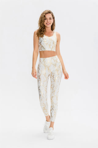 Snake Print High Waisted Leggings