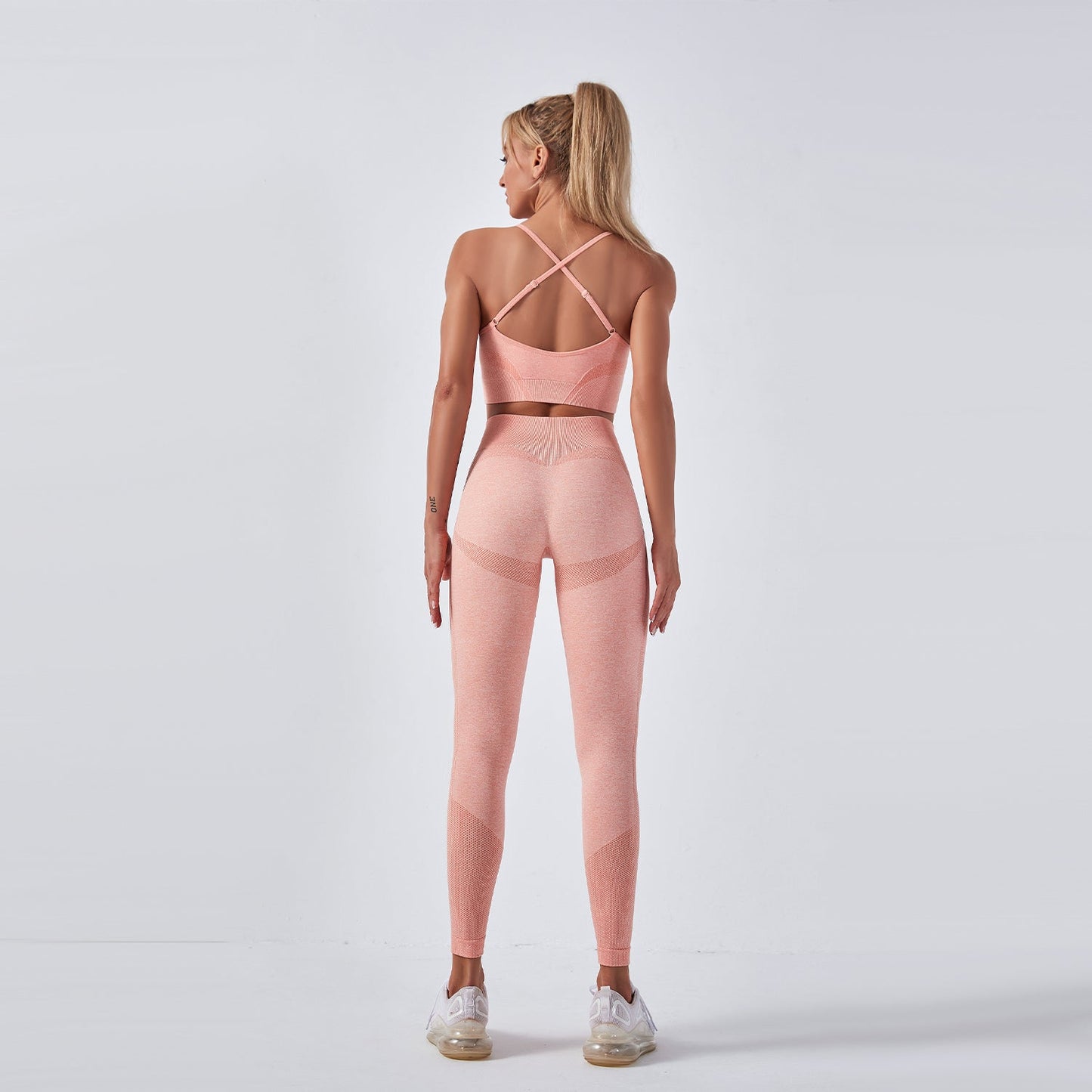 Seamless Gym Yoga Set Sports Bra & Leggings for Women