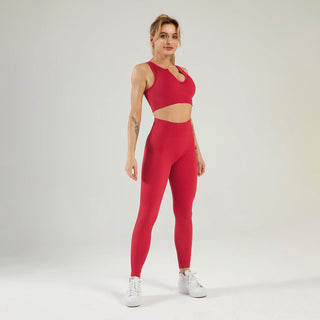 Seamless Gym Yoga Set Tank Top & Leggings for Women