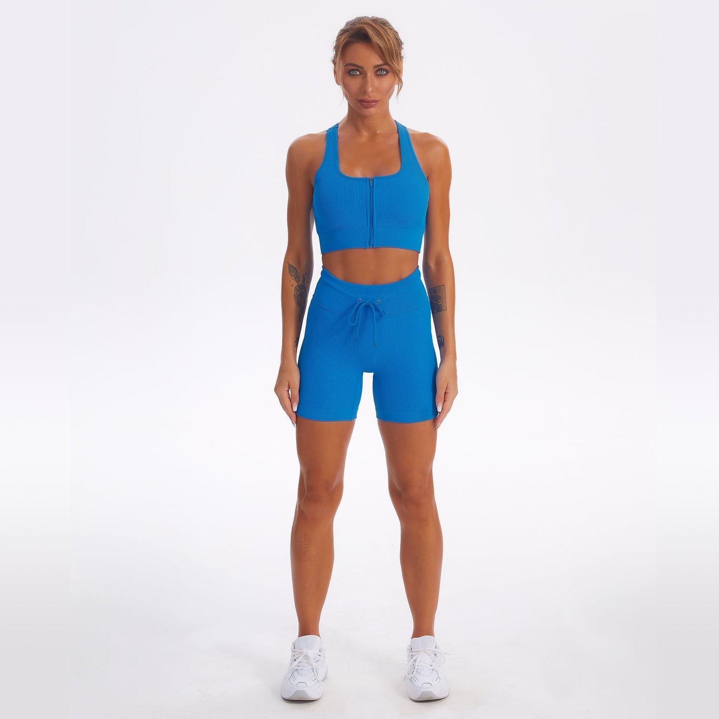 Seamless Gym Yoga Set Tank Top & Shorts