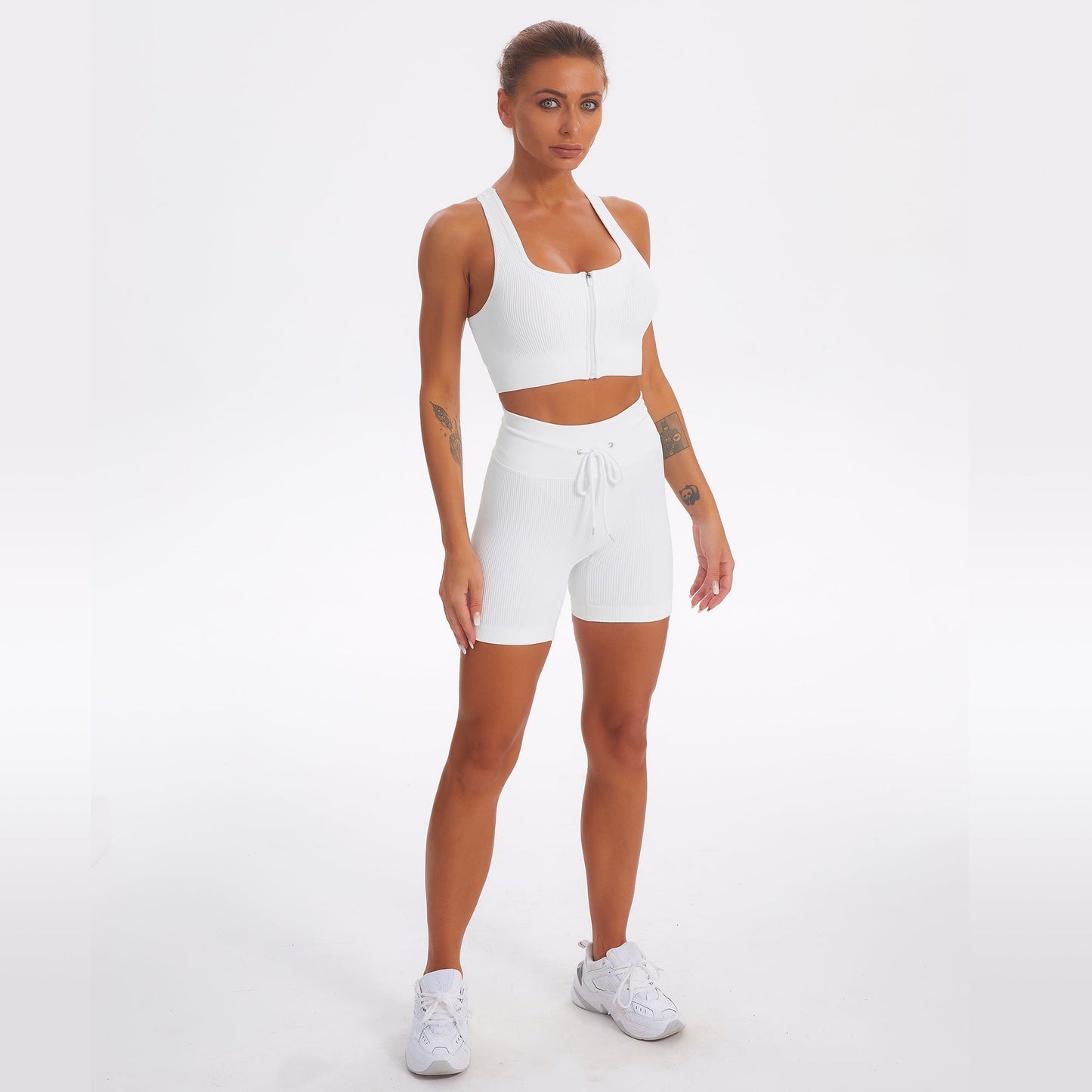 Seamless Gym Yoga Set Tank Top & Shorts