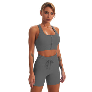 Seamless Gym Yoga Set Tank Top & Shorts