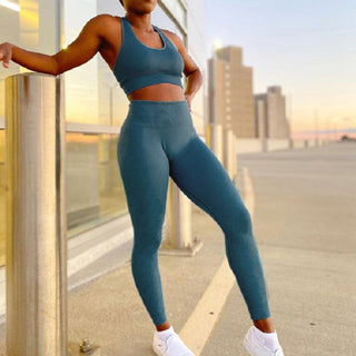 Workout Sets Seamless Sports Bra & Leggings Floral Print