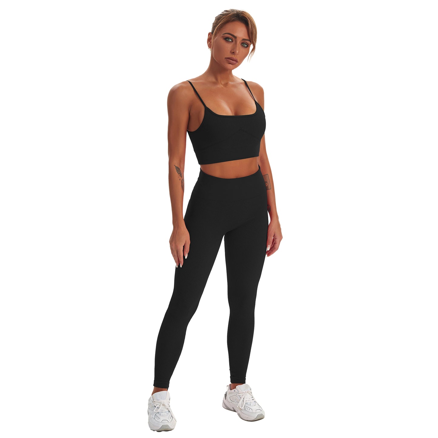 Seamless Gym Yoga Set Tank Top & Leggings