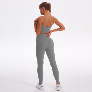 Seamless Gym Yoga Set Tank Top & Leggings