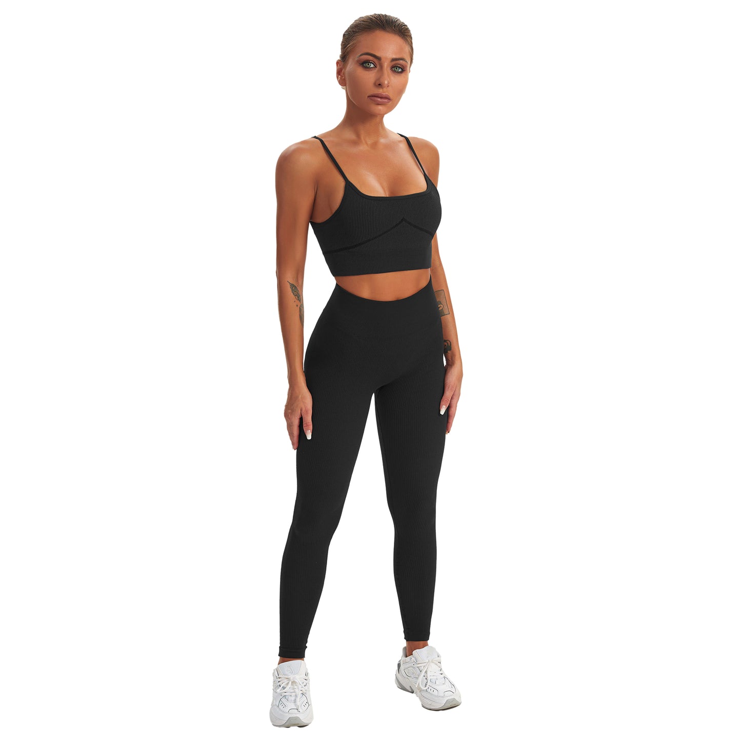 Seamless Gym Yoga Set Tank Top & Leggings