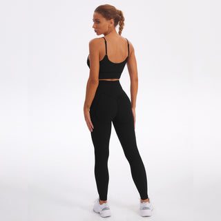 Seamless Gym Yoga Set Tank Top & Leggings