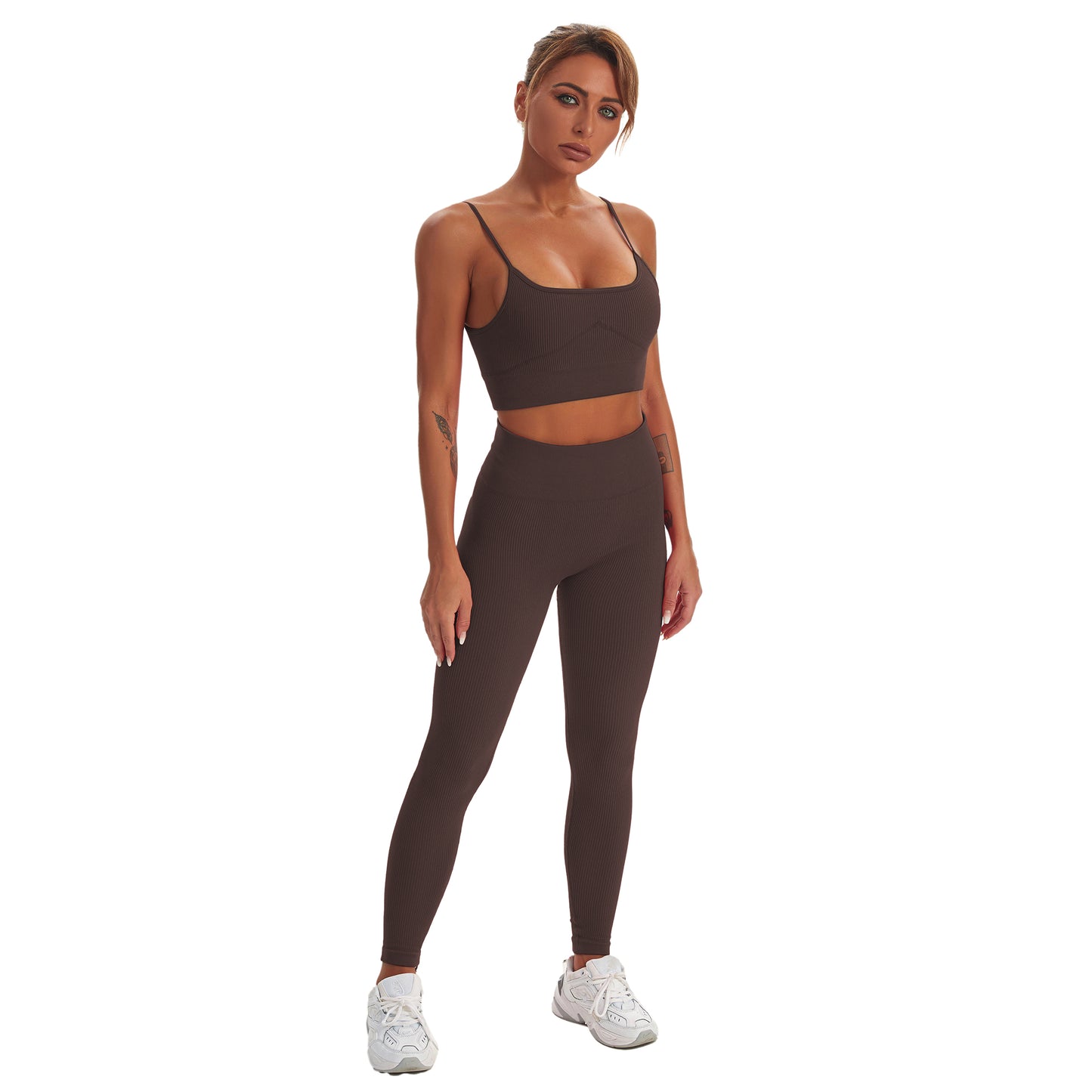 Seamless Gym Yoga Set Tank Top & Leggings