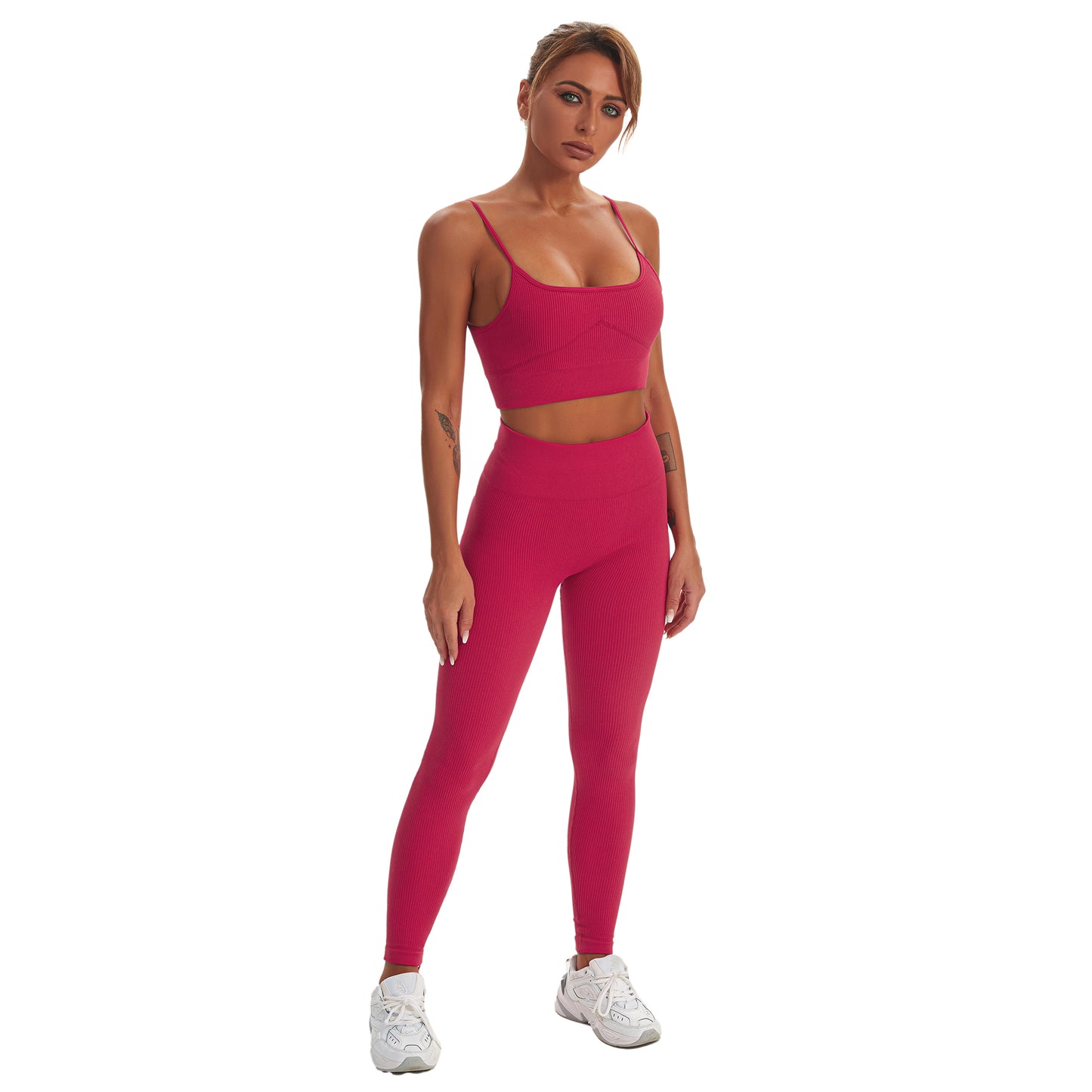 Seamless Gym Yoga Set Tank Top & Leggings