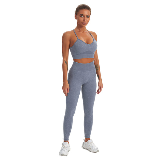 Seamless Gym Yoga Set Sports Bra & Leggings