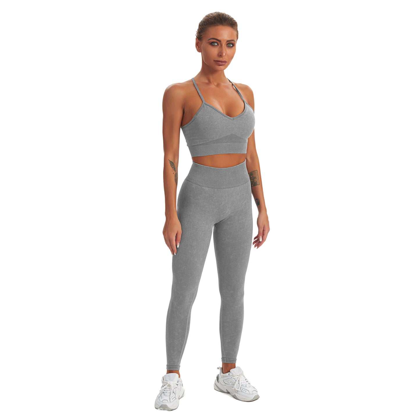 Seamless Gym Yoga Set Sports Bra & Leggings