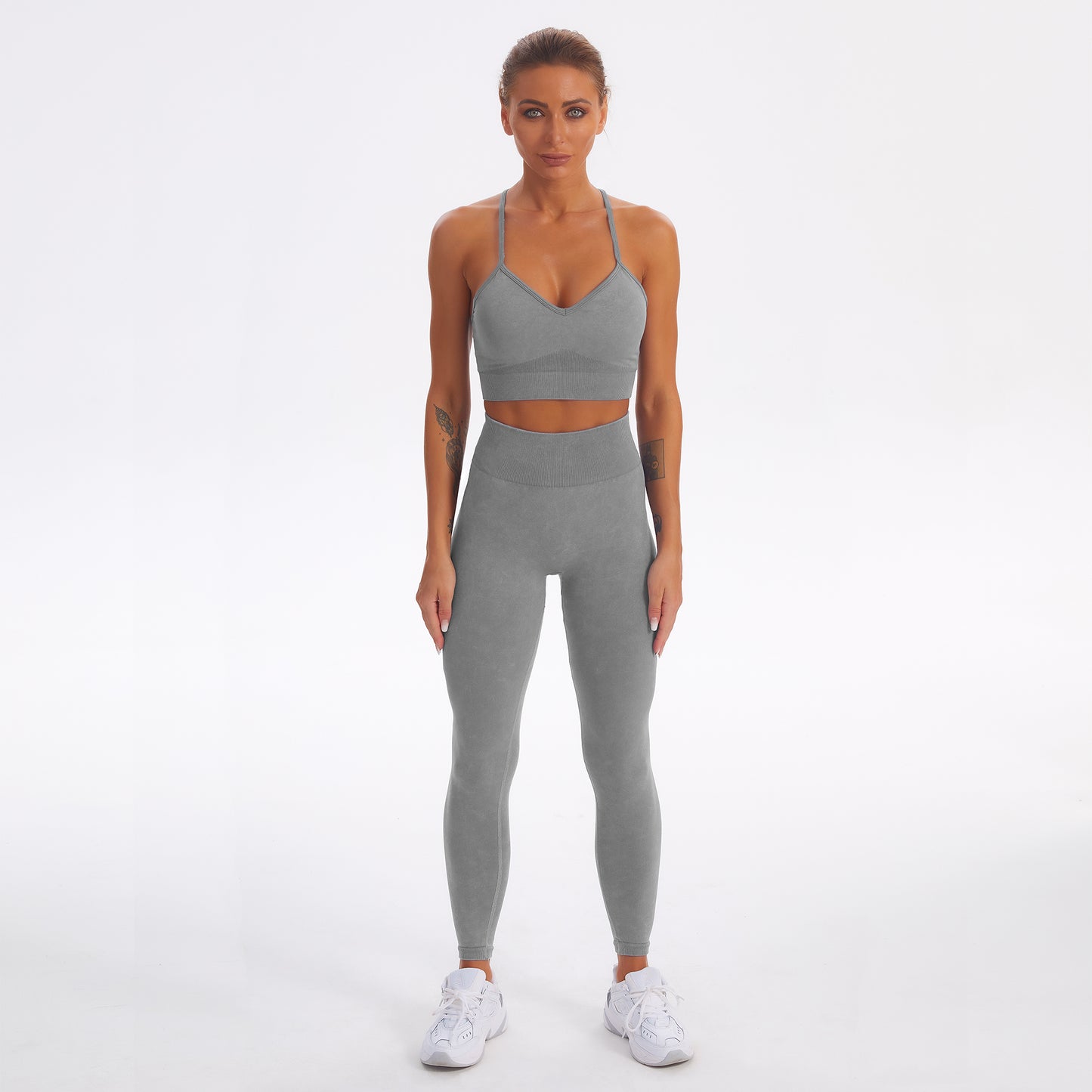 Seamless Gym Yoga Set Sports Bra & Leggings