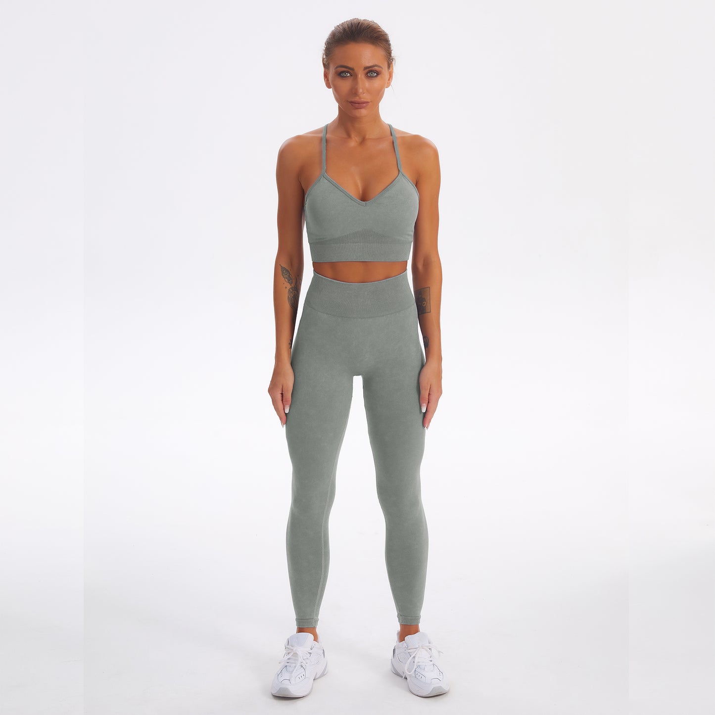 Seamless Gym Yoga Set Sports Bra & Leggings