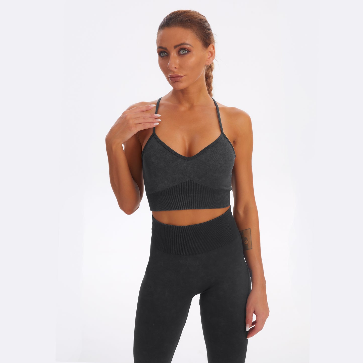 Seamless Gym Yoga Set Sports Bra & Leggings